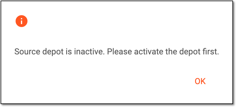 Initial shipment error