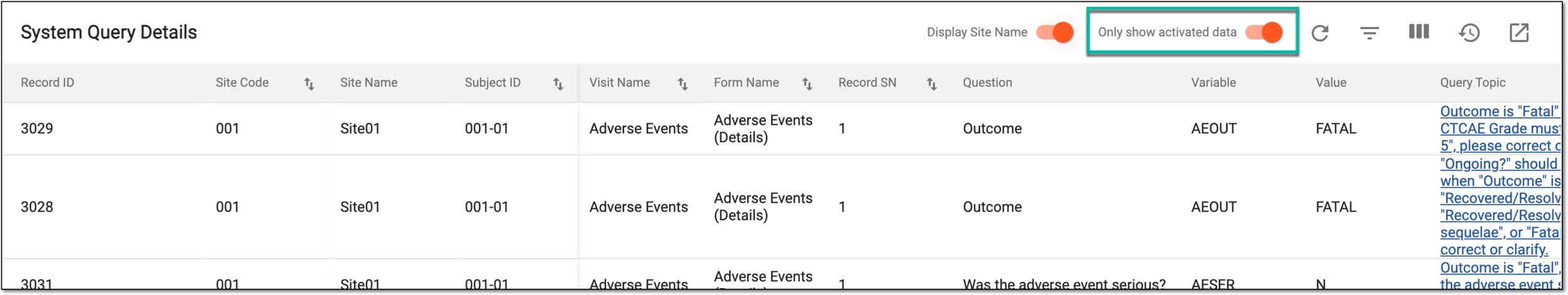 Enabling active data calculation