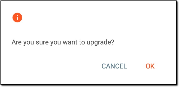 Confirmation dialog