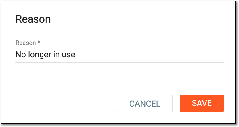 Confirming report deletion