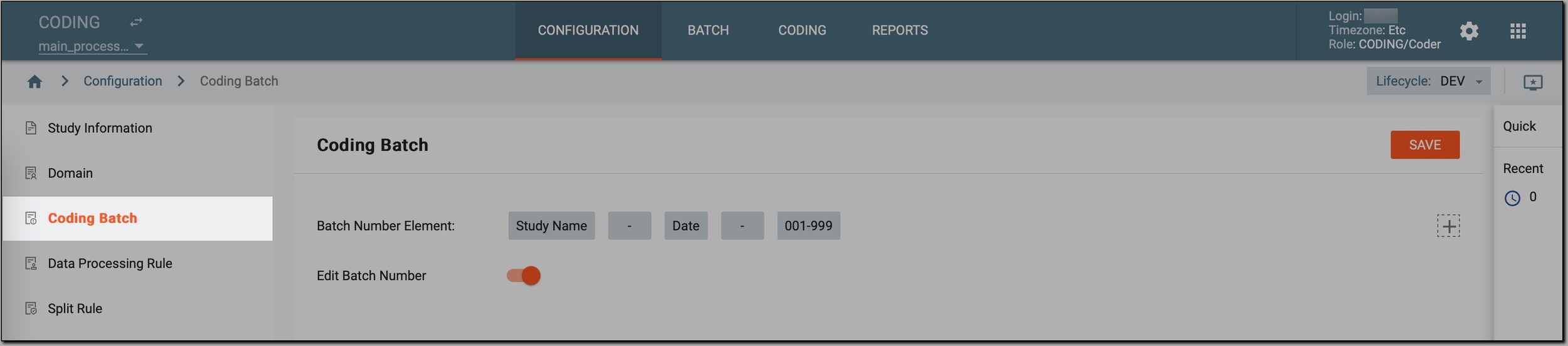 Accessing coding batches