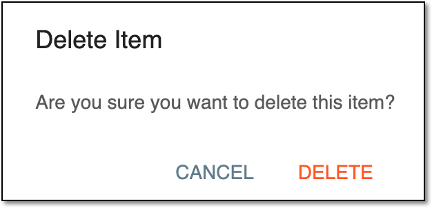 Confirming to delete ICSR