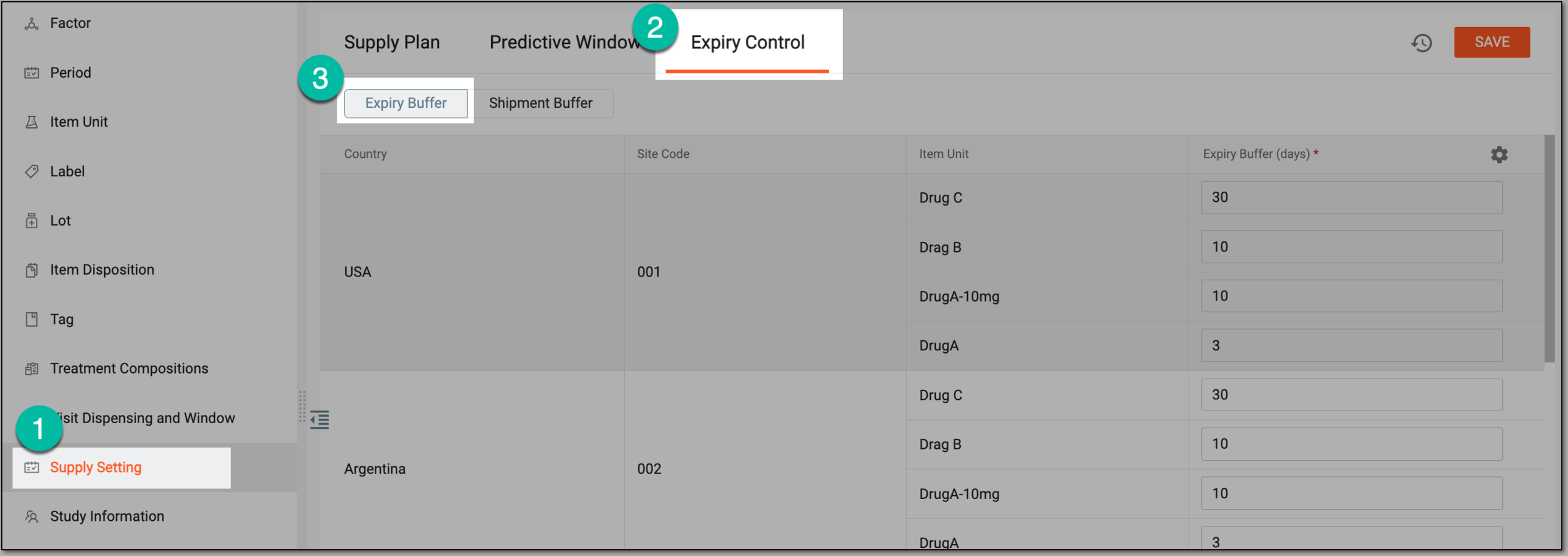 Selecting expiry buffer