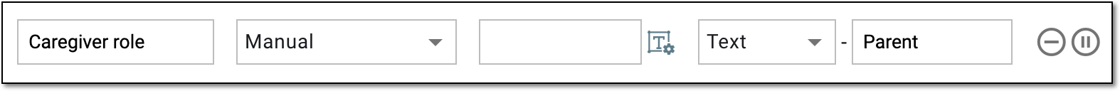 Setting default value for manual field