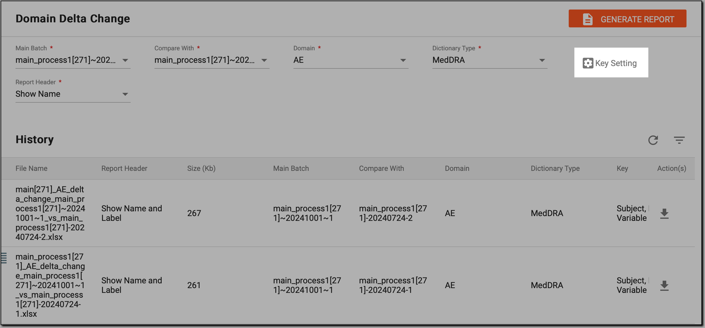 Customizing report parameters