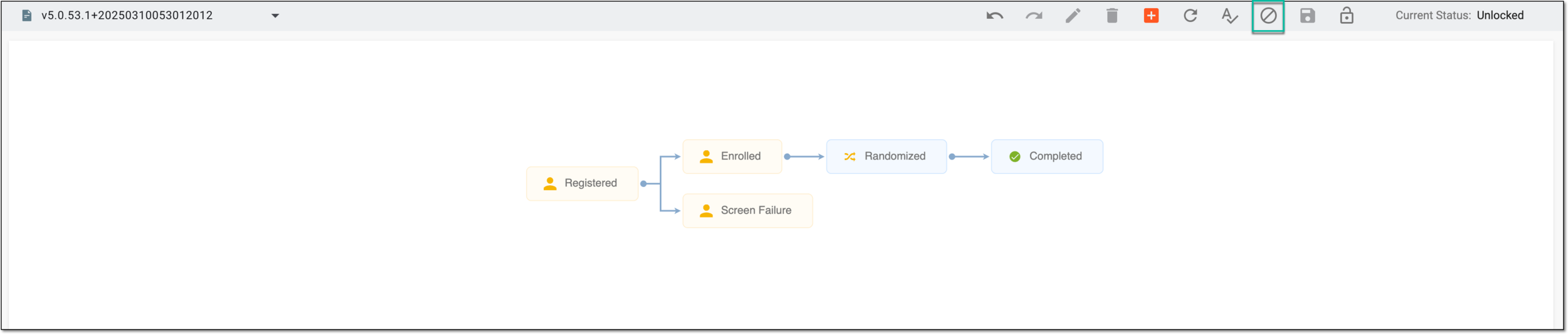 Selecting option to autoderive discontinuation
