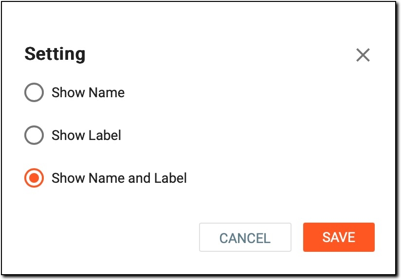 Changing domain display settings