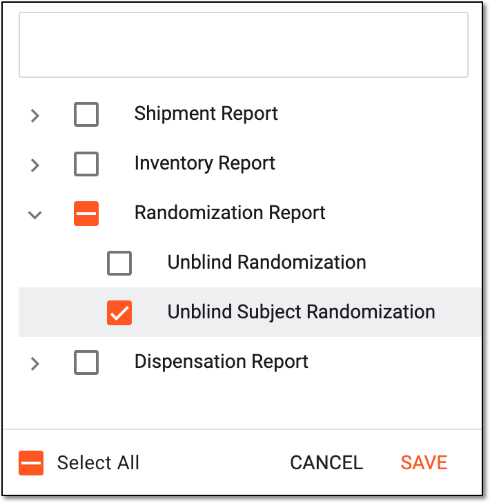Selecting report for data extraction