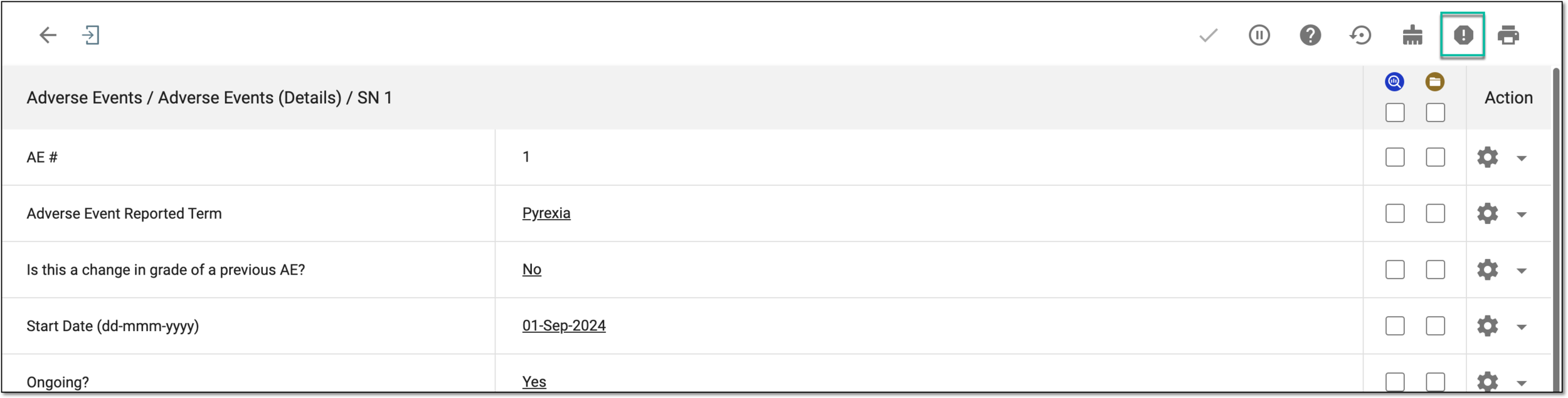 Accessing SAE records