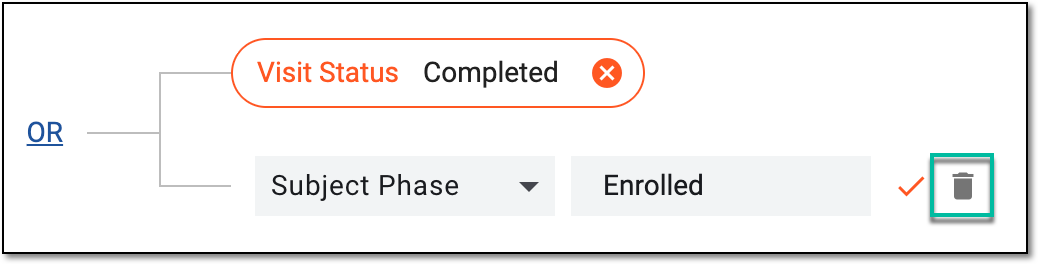 Deleting condition