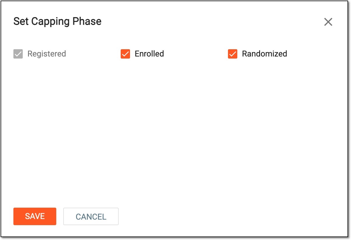 Setting capping phases