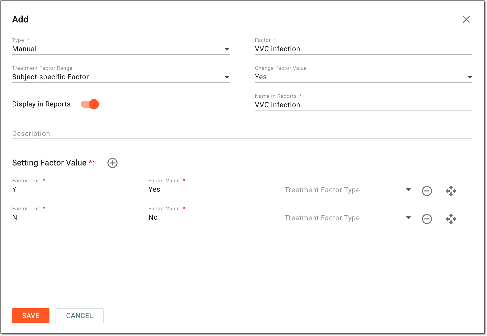 Configuring new manual factor