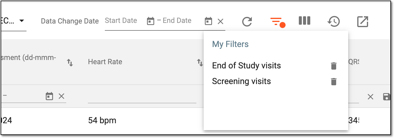 Accessing custom filter sets