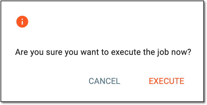Confirming execution of job without server association