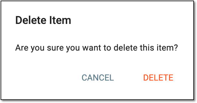Confirming form record deletion