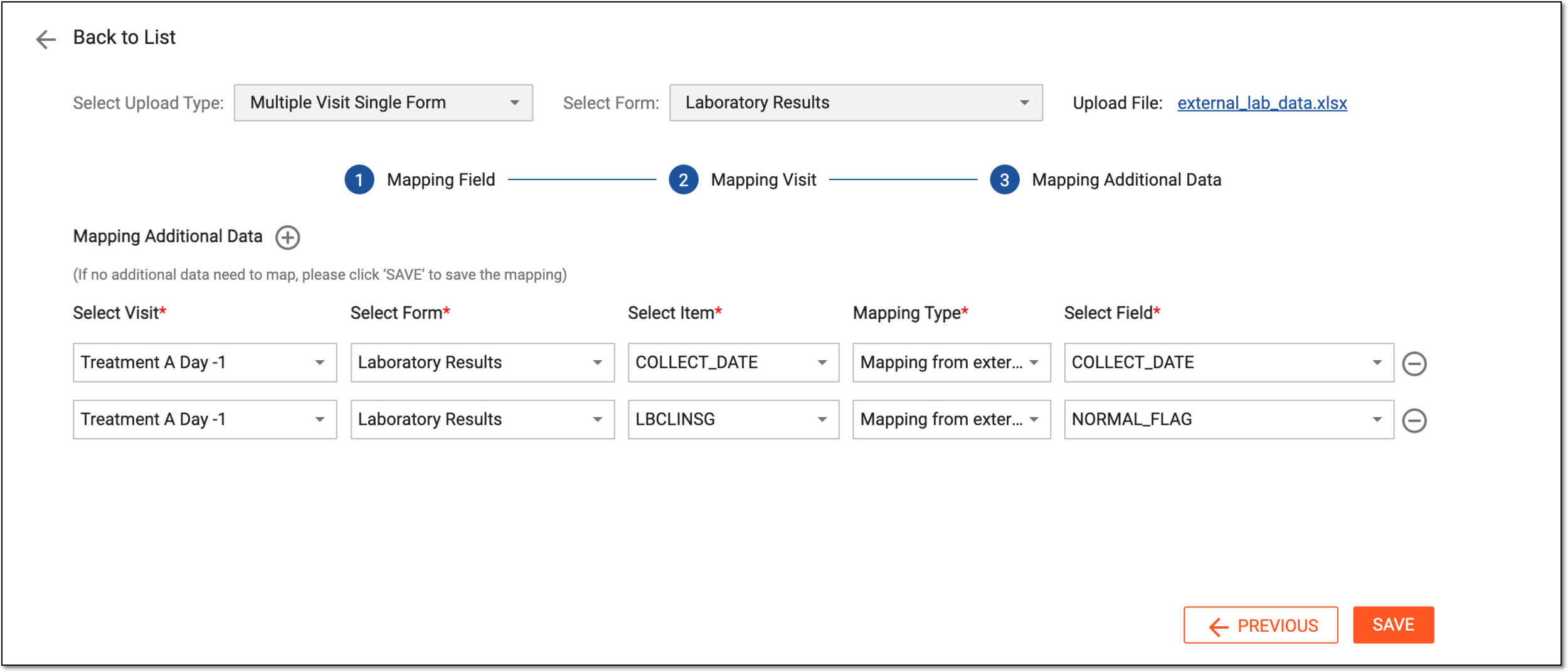 Mapping additional data