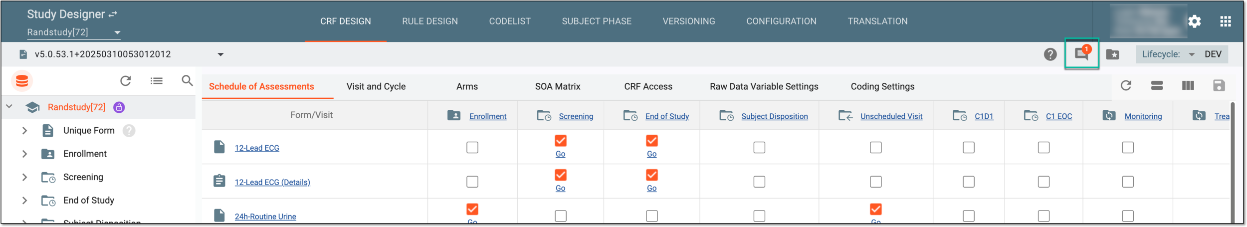 Accessing comment list
