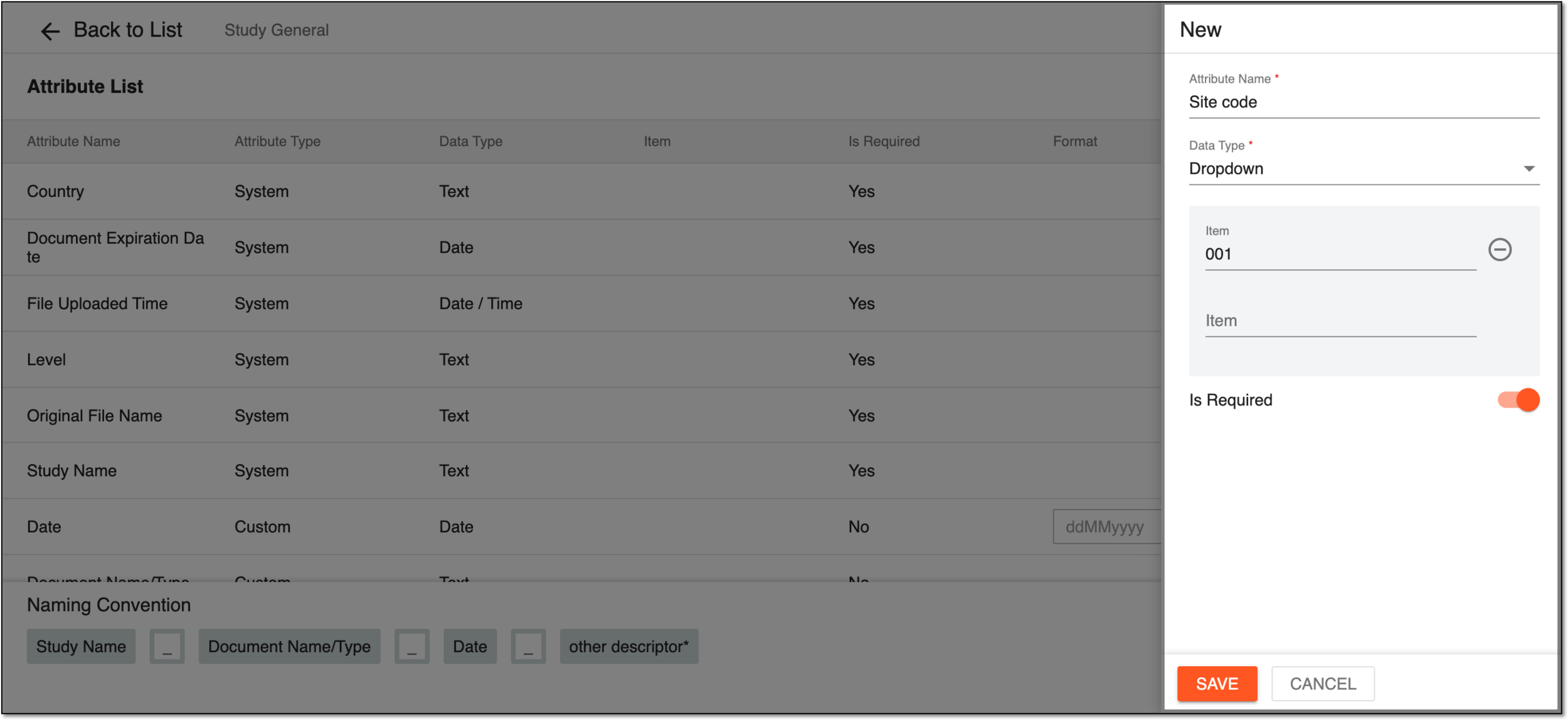 Configuring new custom attribute