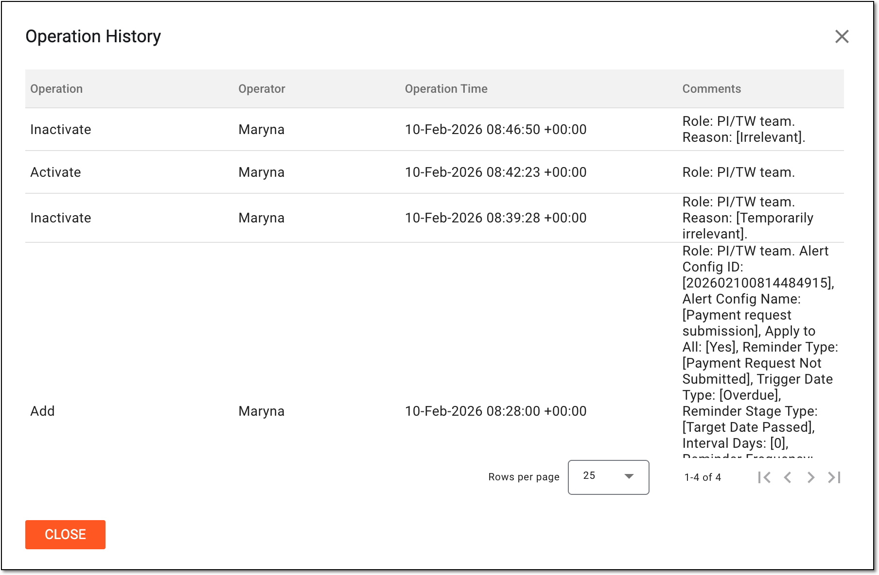 Analyzing operation history for task reminder