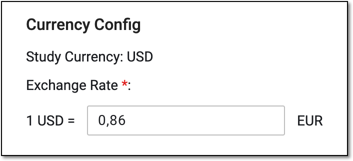 Specifying exchange rate for payment request