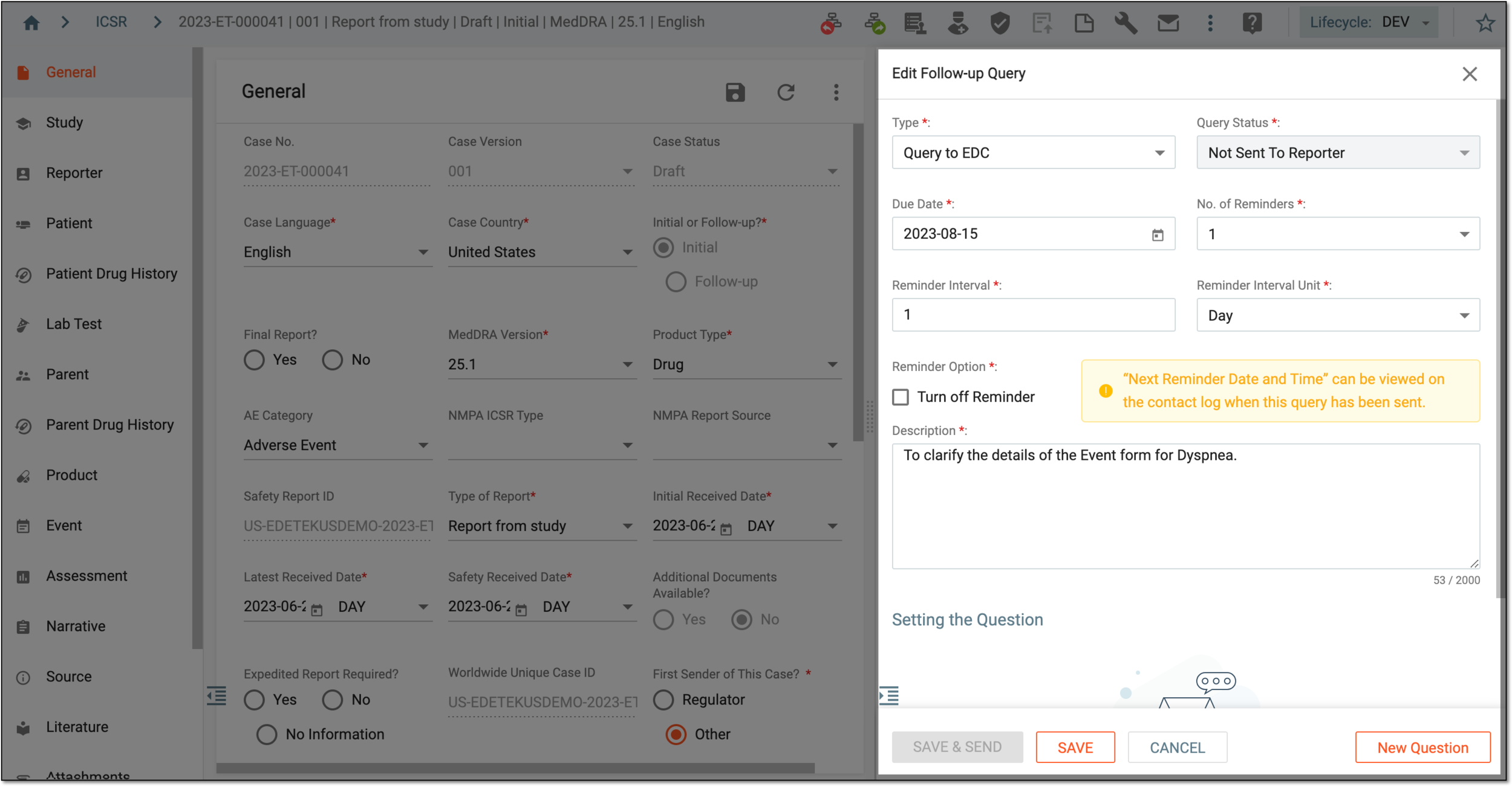 Editing follow-up query