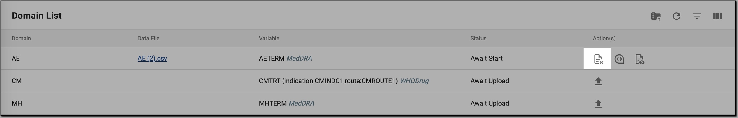 Initiating file deletion