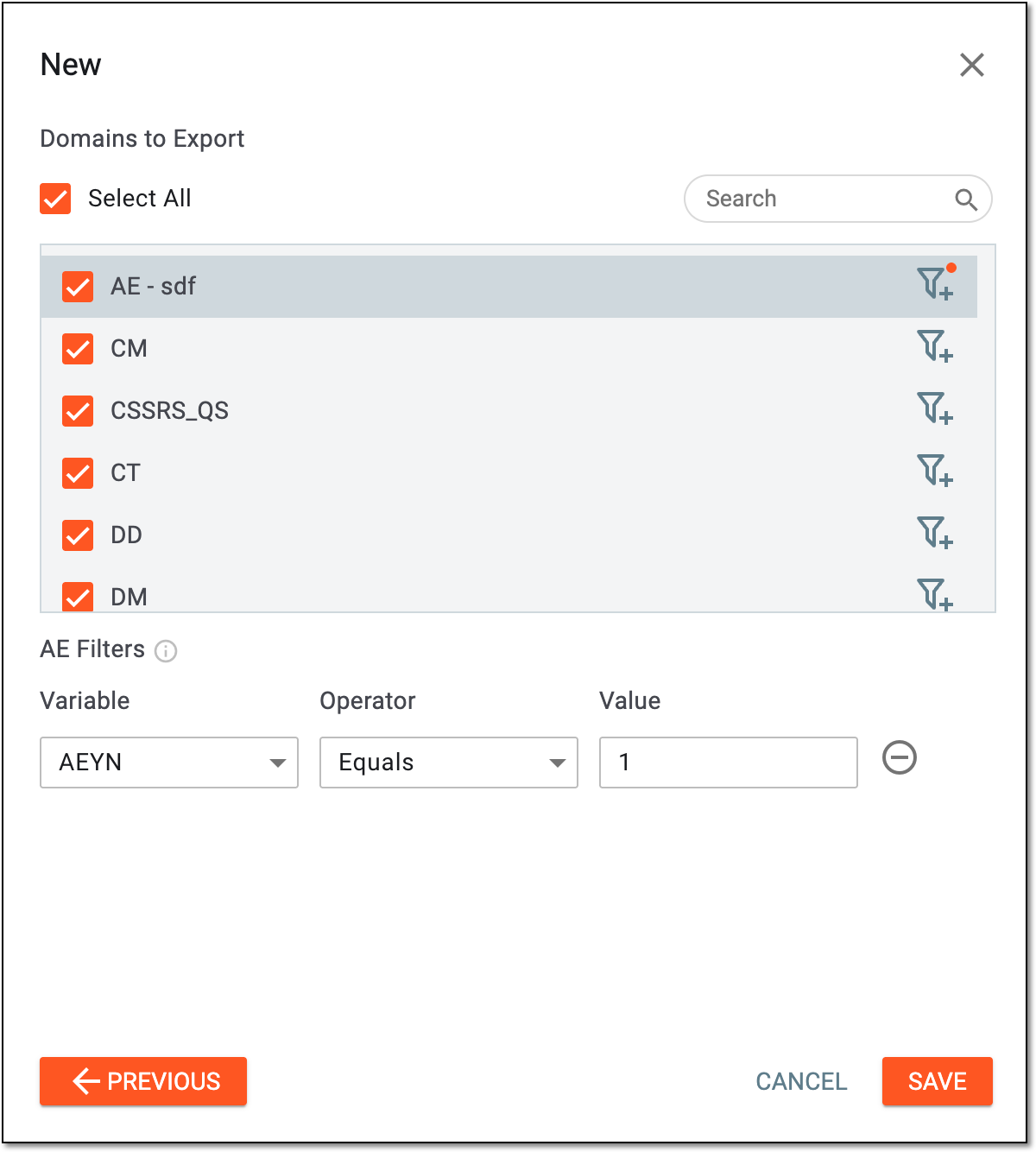 Selecting domains for raw data extraction job