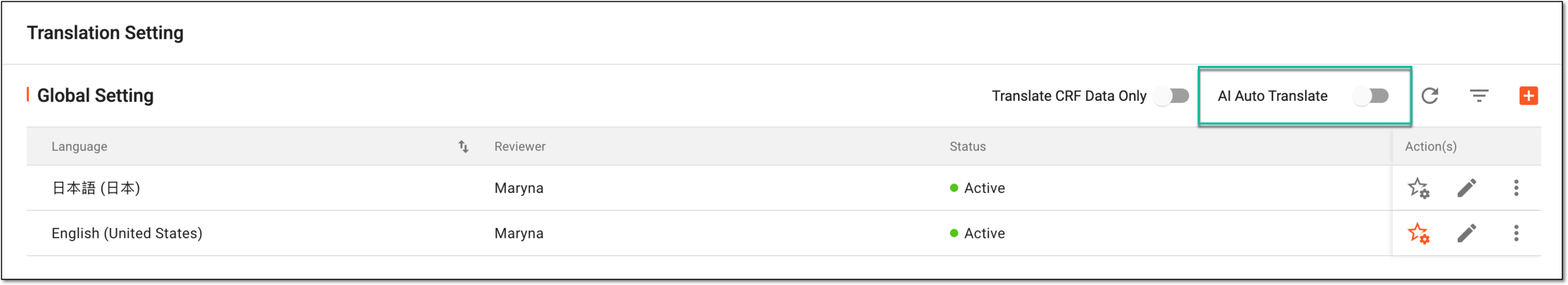 Disabling AI autotranslation