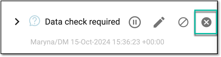 Cancelling open lab query