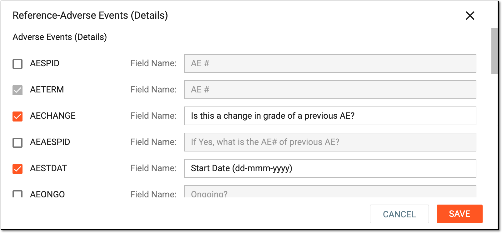 Selecting reference items