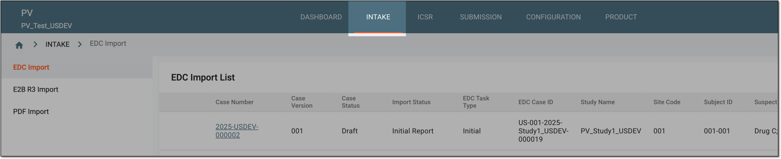 Accessing intake management