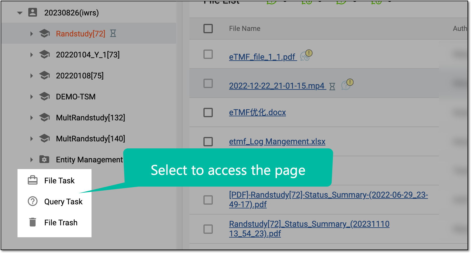 Accessing File Task and File Trash directories via explorer tree