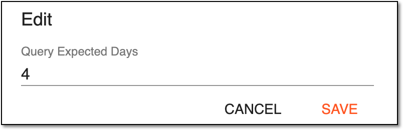 Setting query expiration for study