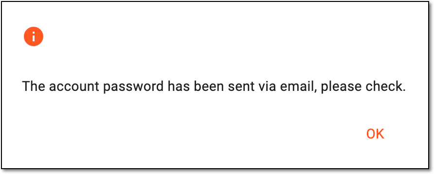 Confirming eCOA user account creation