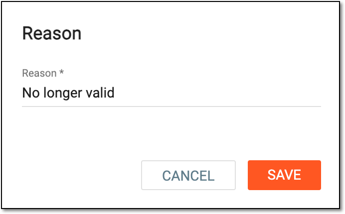 Deleting query reminder