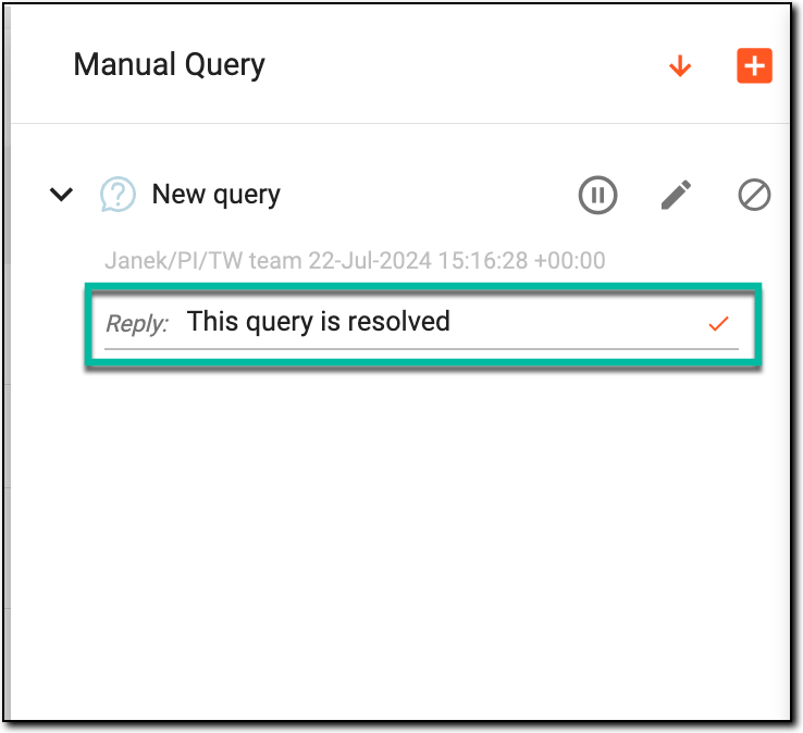 Resolving query by answering it