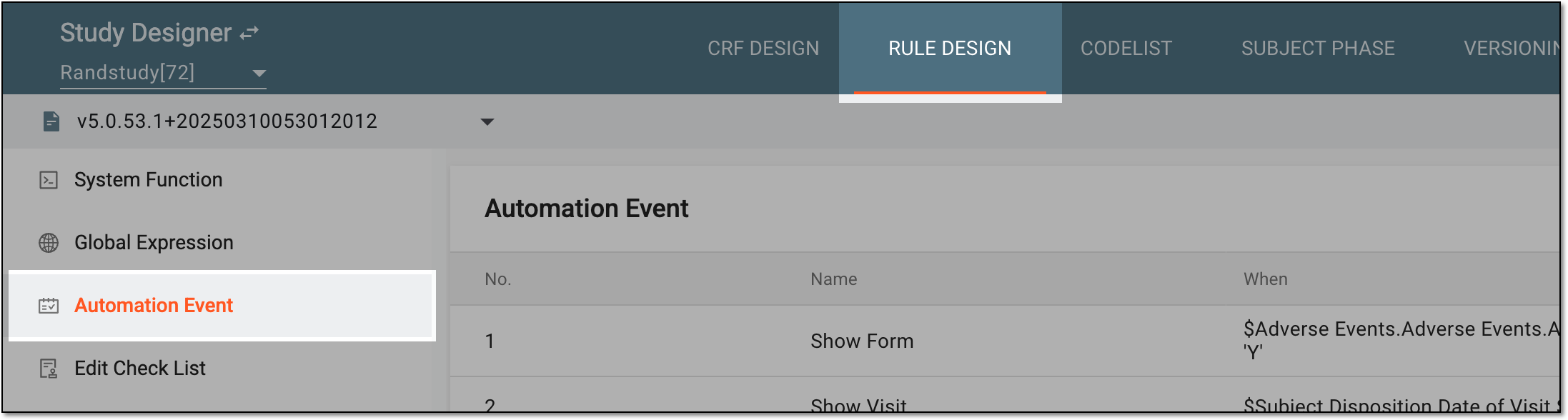 Accessing automation events