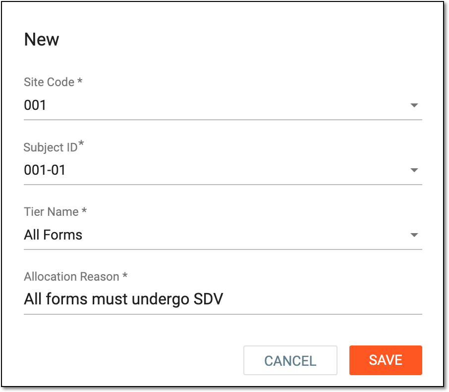 Configuring subject tier assignment