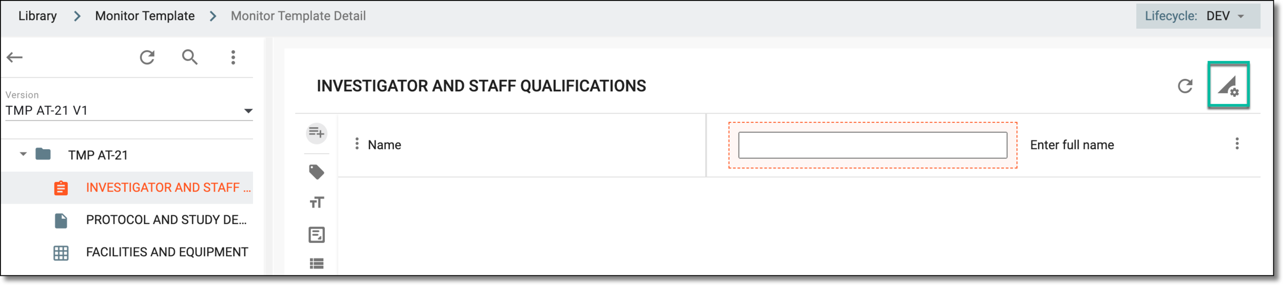 Selecting to add predefined questions