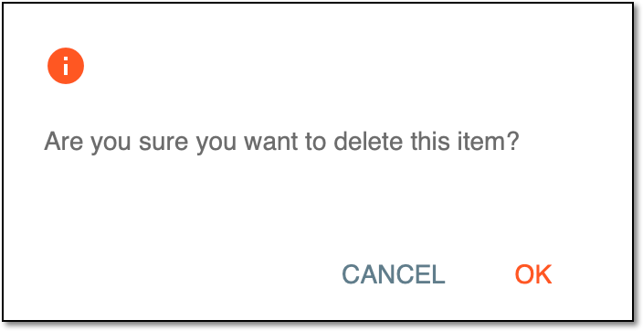 Confirming deletion of investigational product