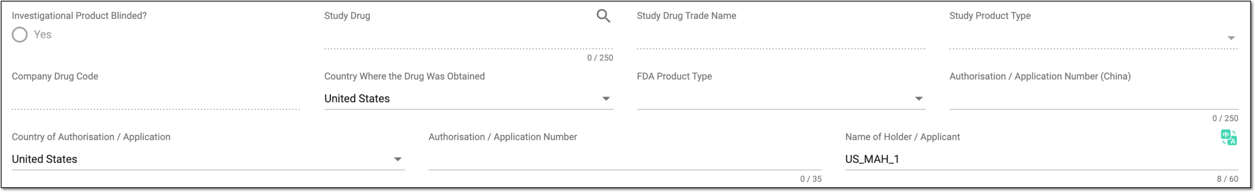 Completing second part of product information