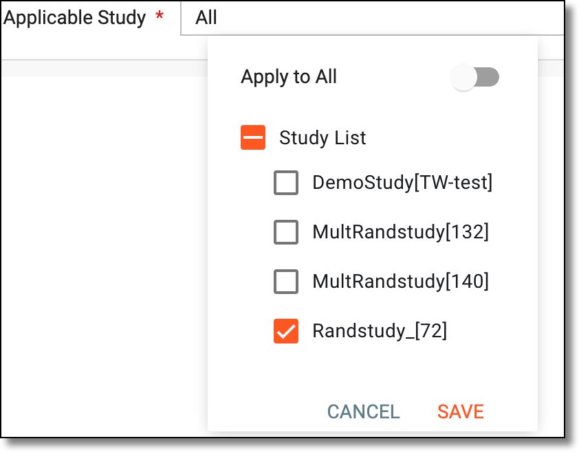 Selecting study