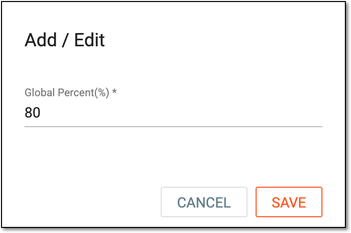 Configuring SDV global setting