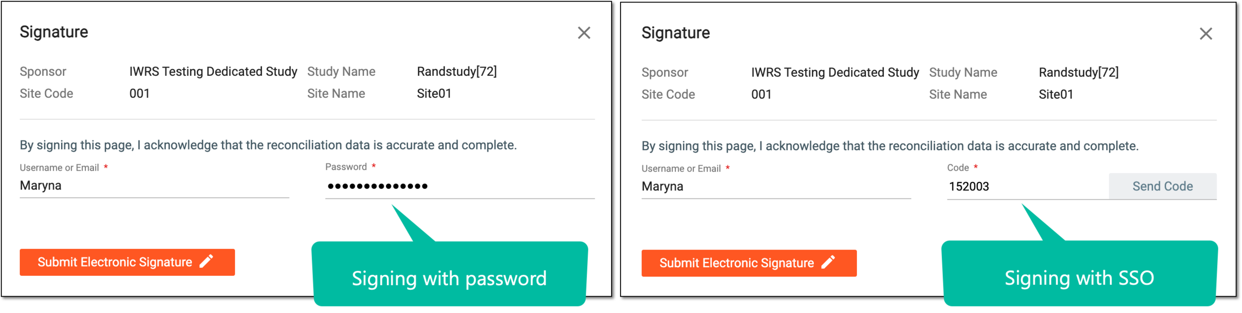 Providing signature credentials