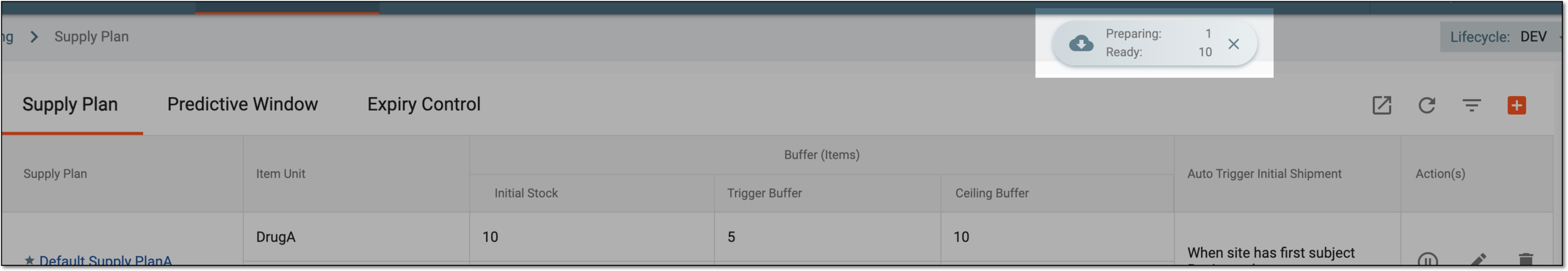 Downloads widget