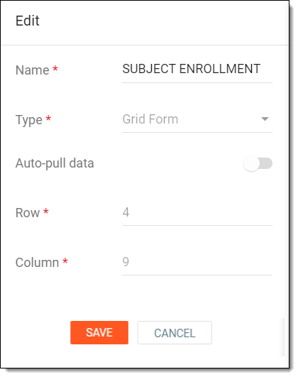 Editing form name