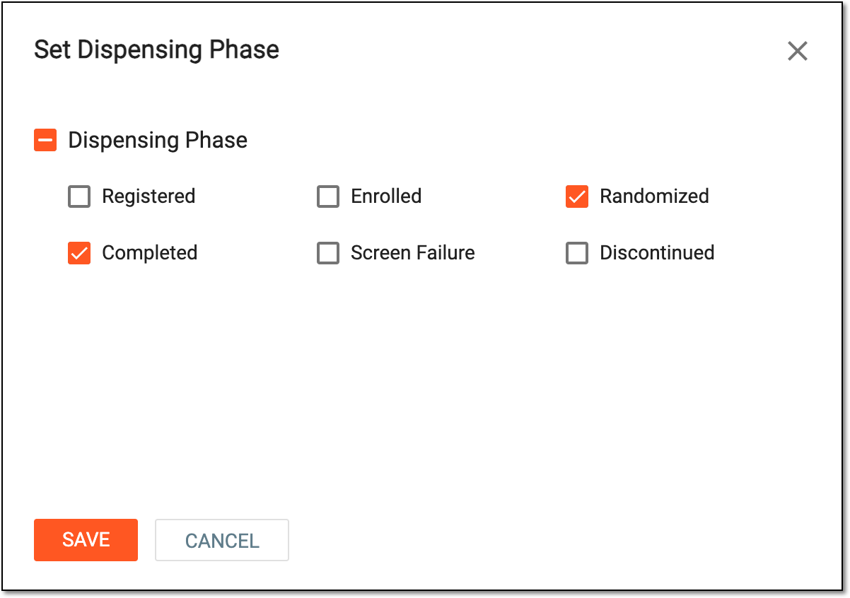 Setting dispensing phases