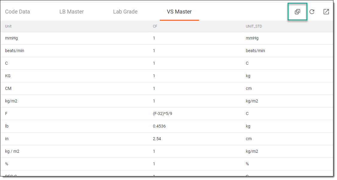 Selecting option to view lab unit mapping