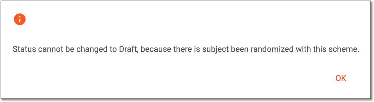 Receiving error for draft status