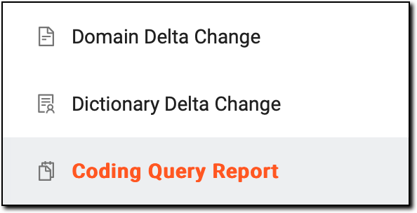 Accessing coding query reporting functionality
